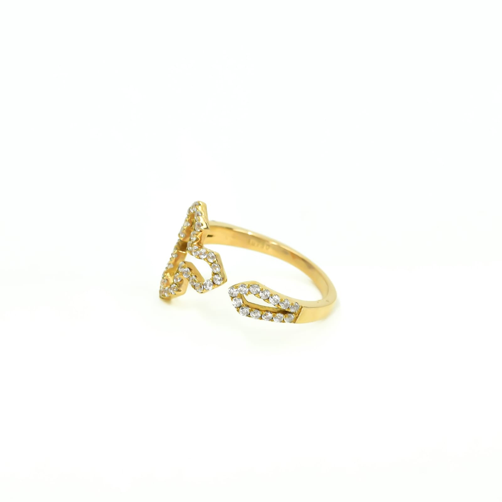 ANILLO CRUZ ORO ROSA 18K TALLA 6