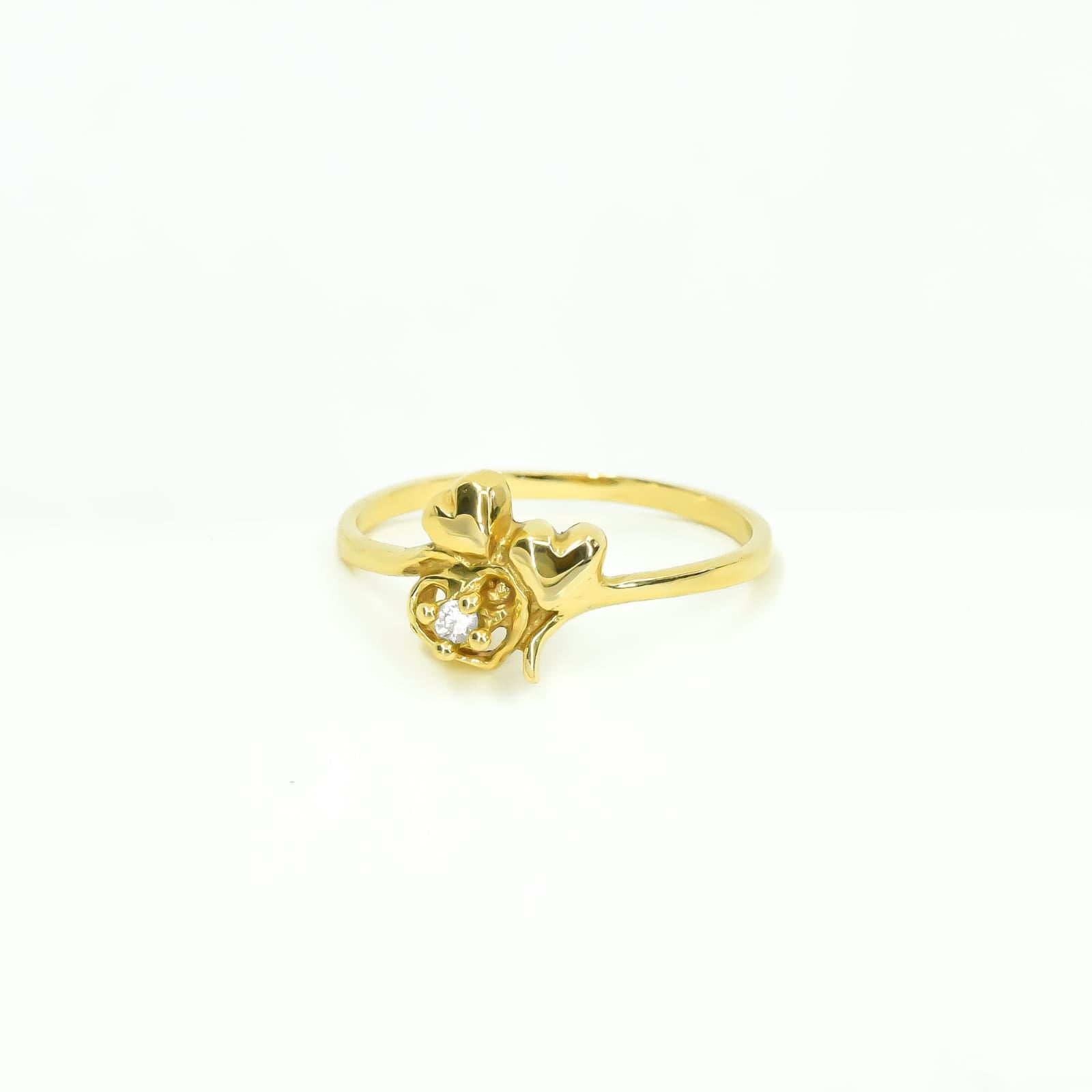 ANILLO CORAZON ORO 18K TALLA 5 3/4