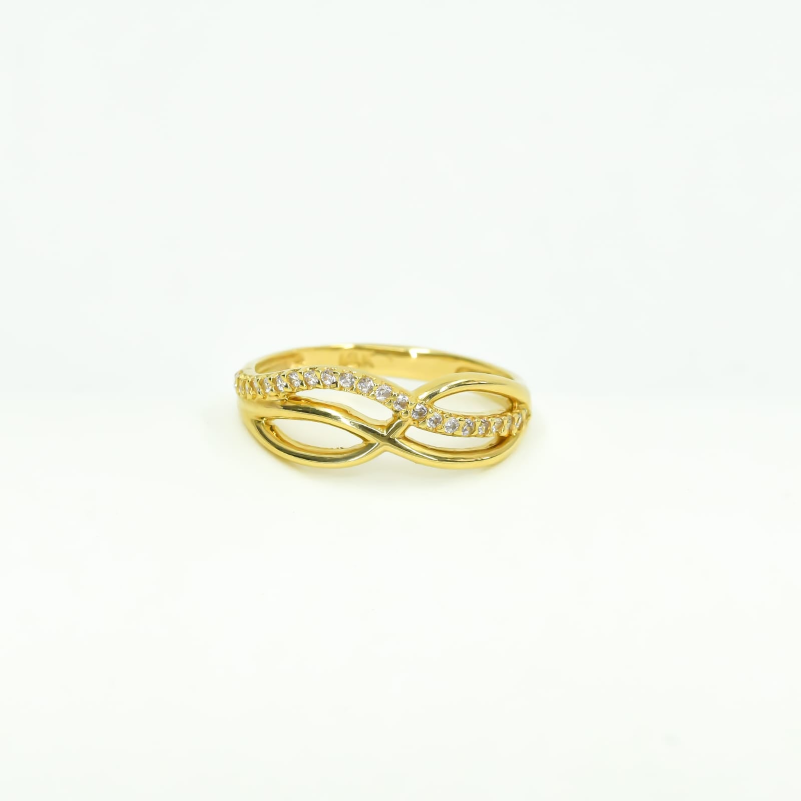 ANILLO DOBLE INFINITO ORO 18K TALLA 6 1/4