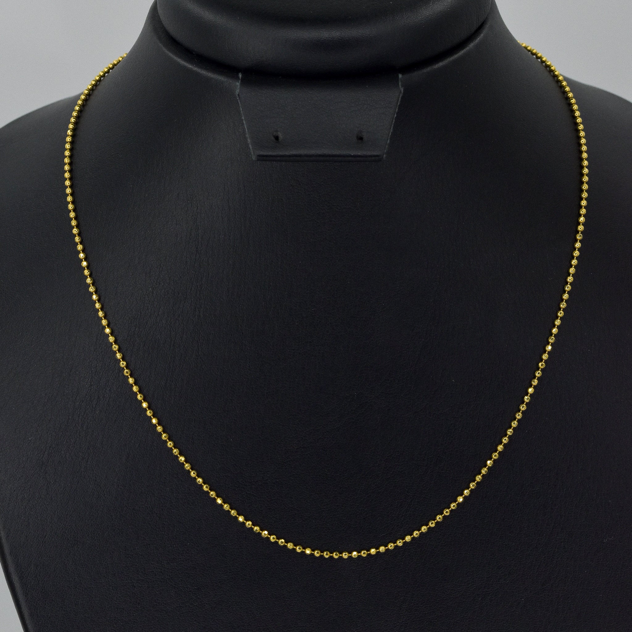 CADENA T. MILITAR ORO 18K X 40CM X 0.5MM