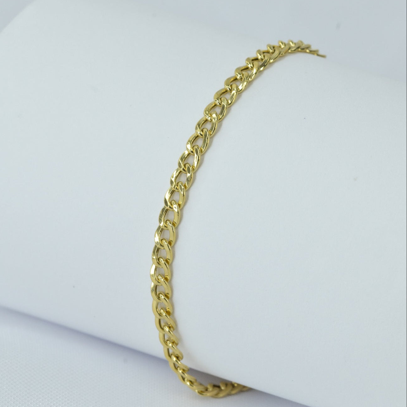 PULSERA T. CUBANO ORO 18K X 19CM x 4MM