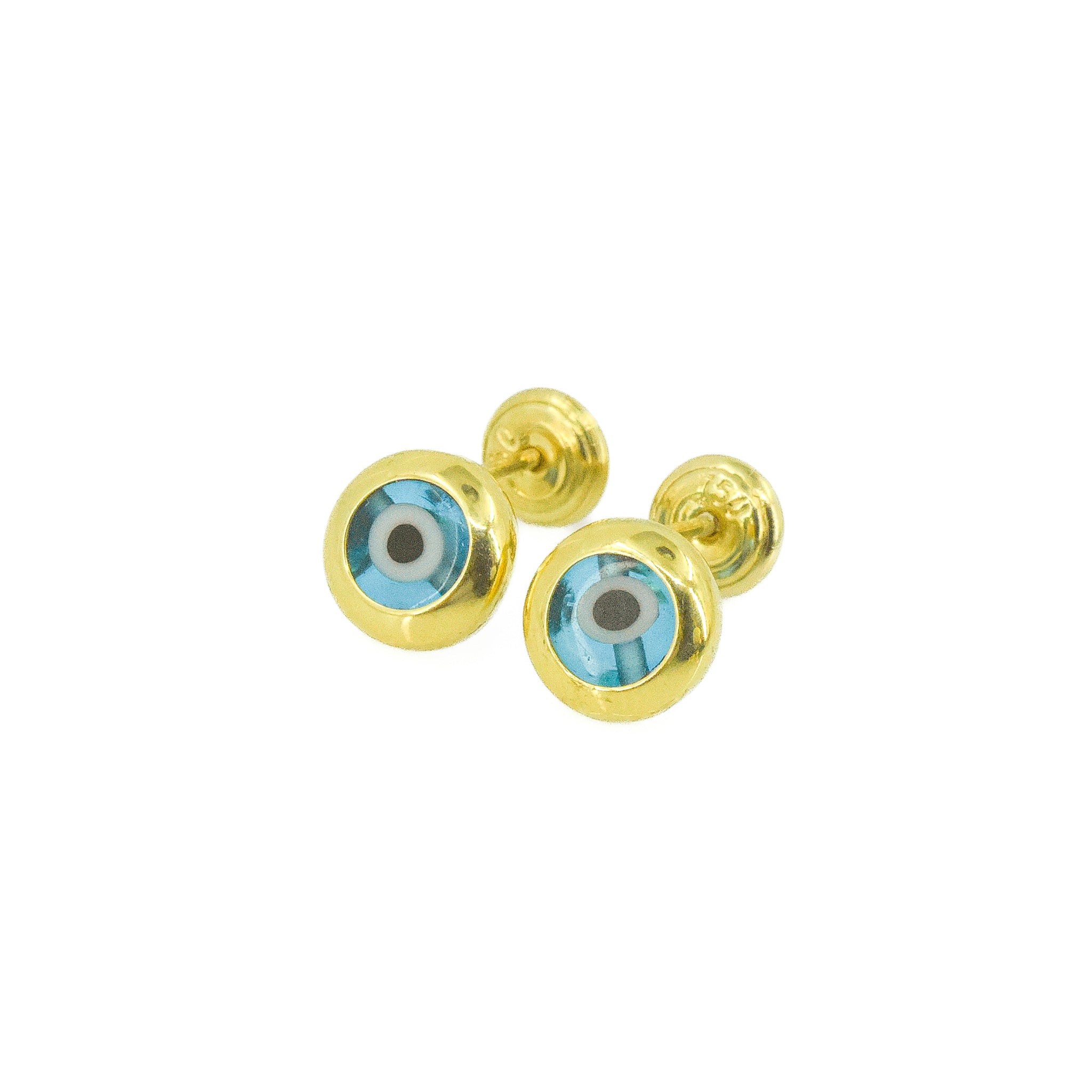 TOPOS OJOS TURCOS ORO 18K X 8MM