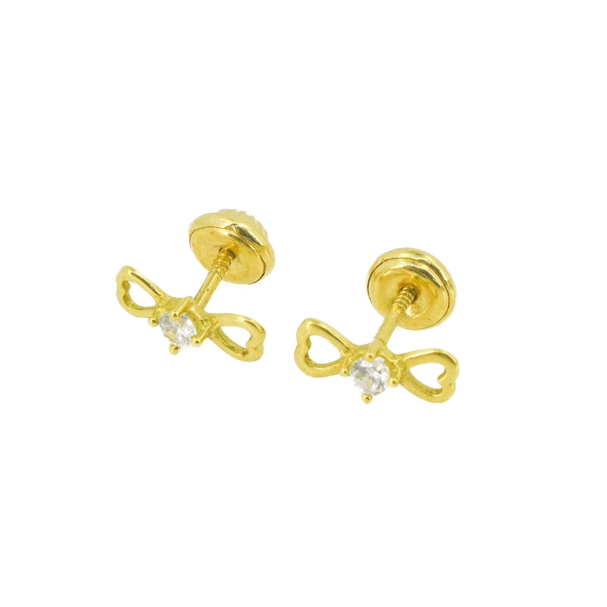 TOPOS LAZO CON ZIRCON ORO 18K X 4MM
