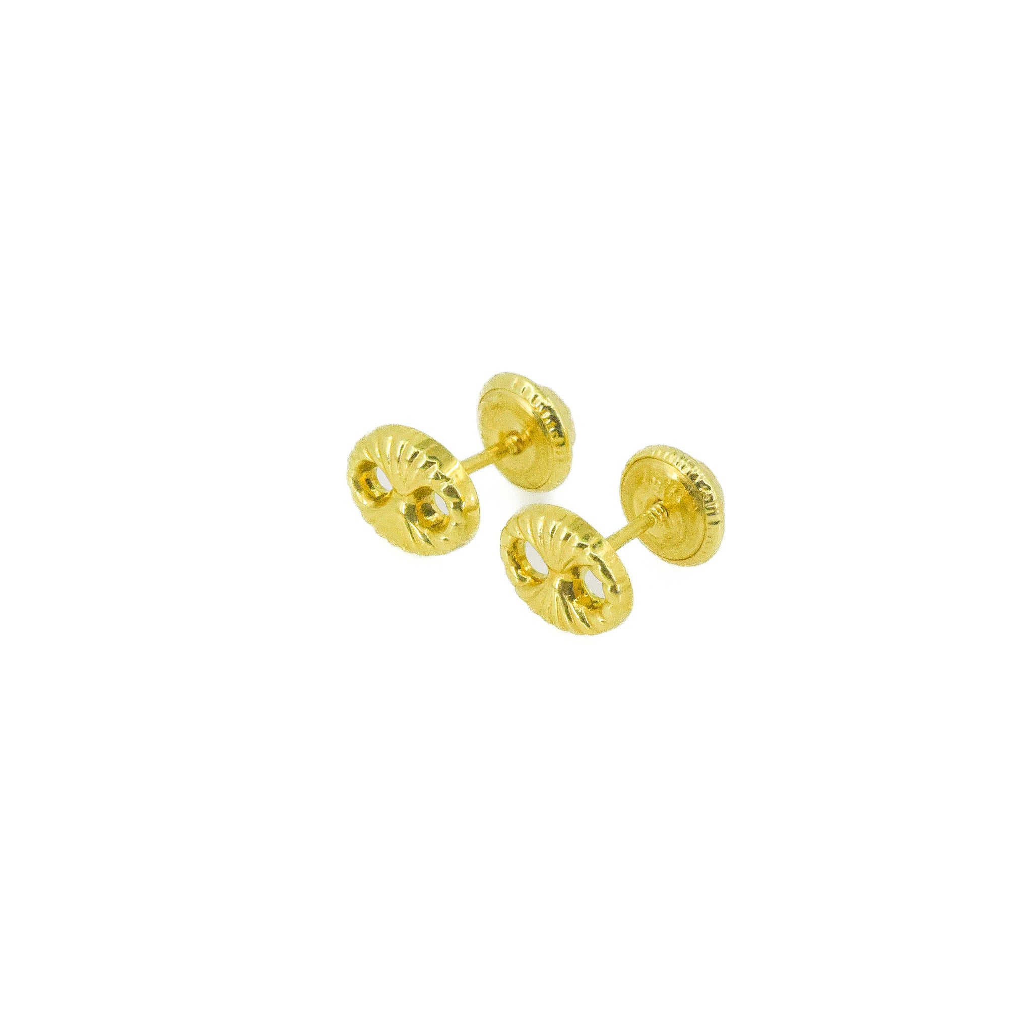 TOPOS ESLABON NACIONAL DIAMANTADO ORO 18K X 6MM
