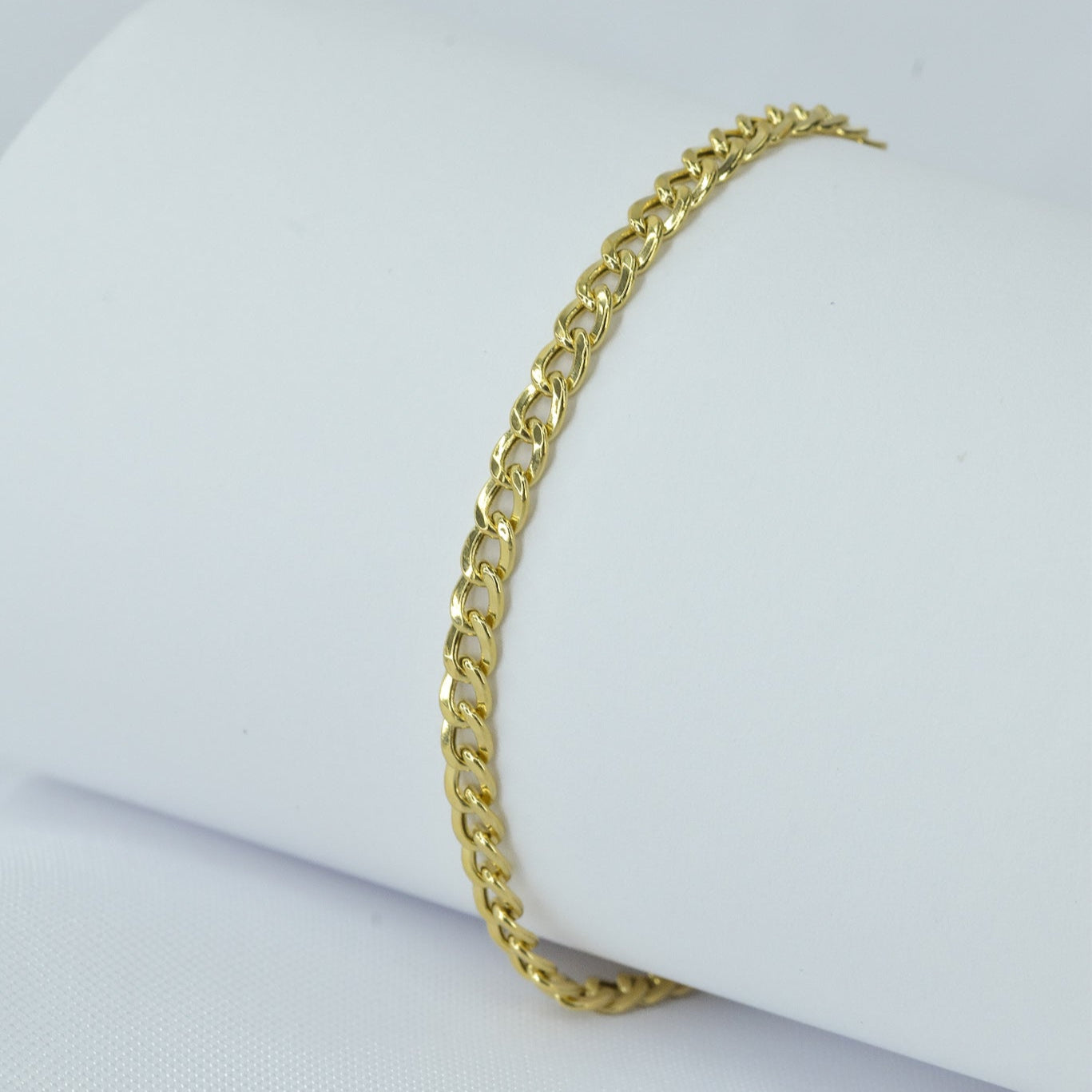 PULSERA T. CUBANO ORO 18K X 21CM x 3MM