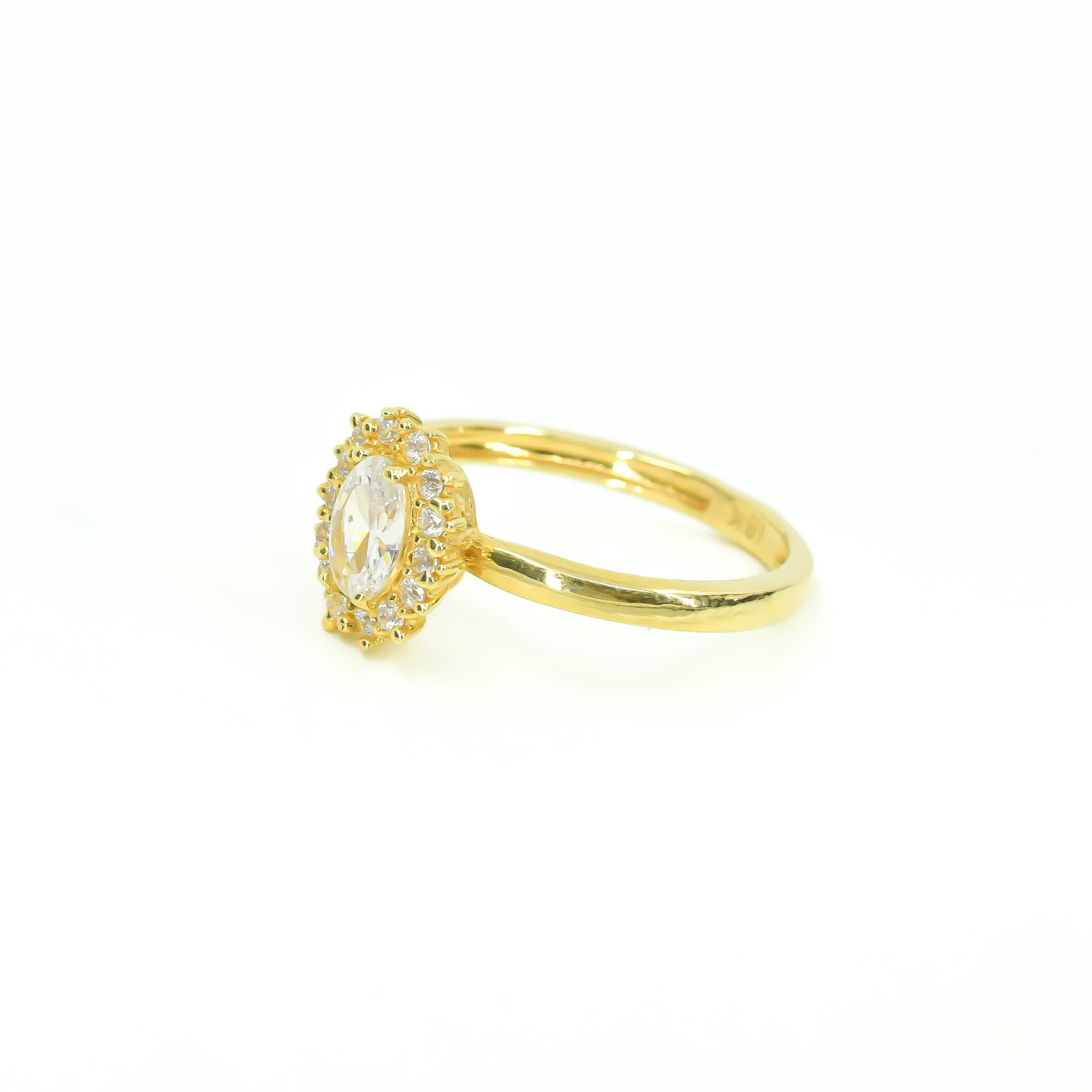 ANILLO CON ZIRCON ORO 18K TALLA 5 3/4