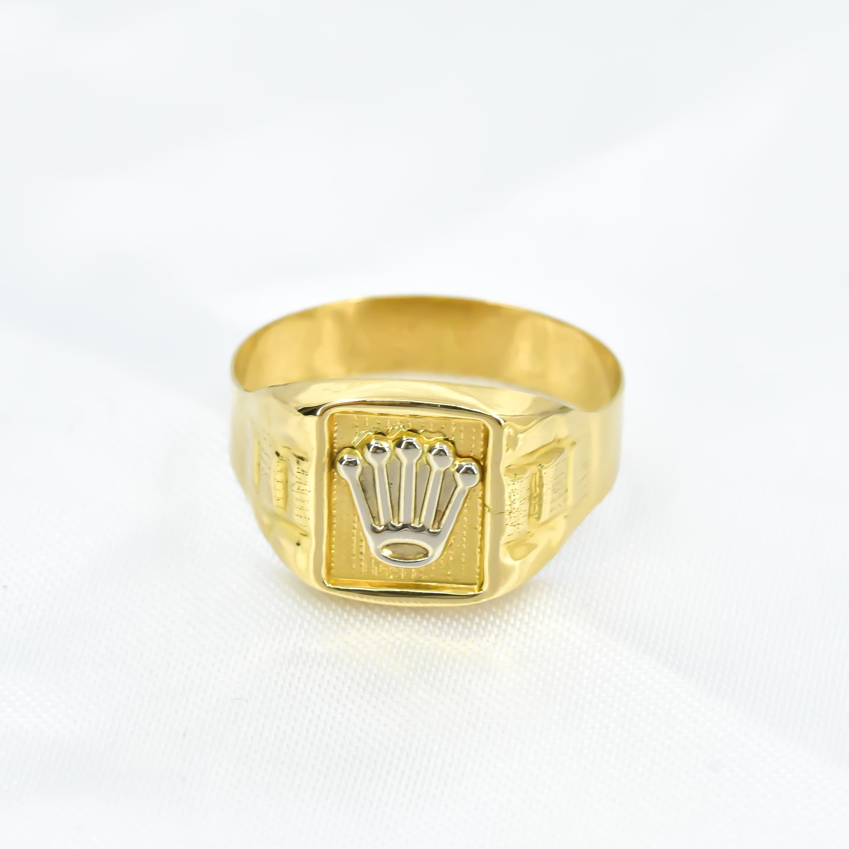 ANILLO CORONA ORO 18K TALLA 11