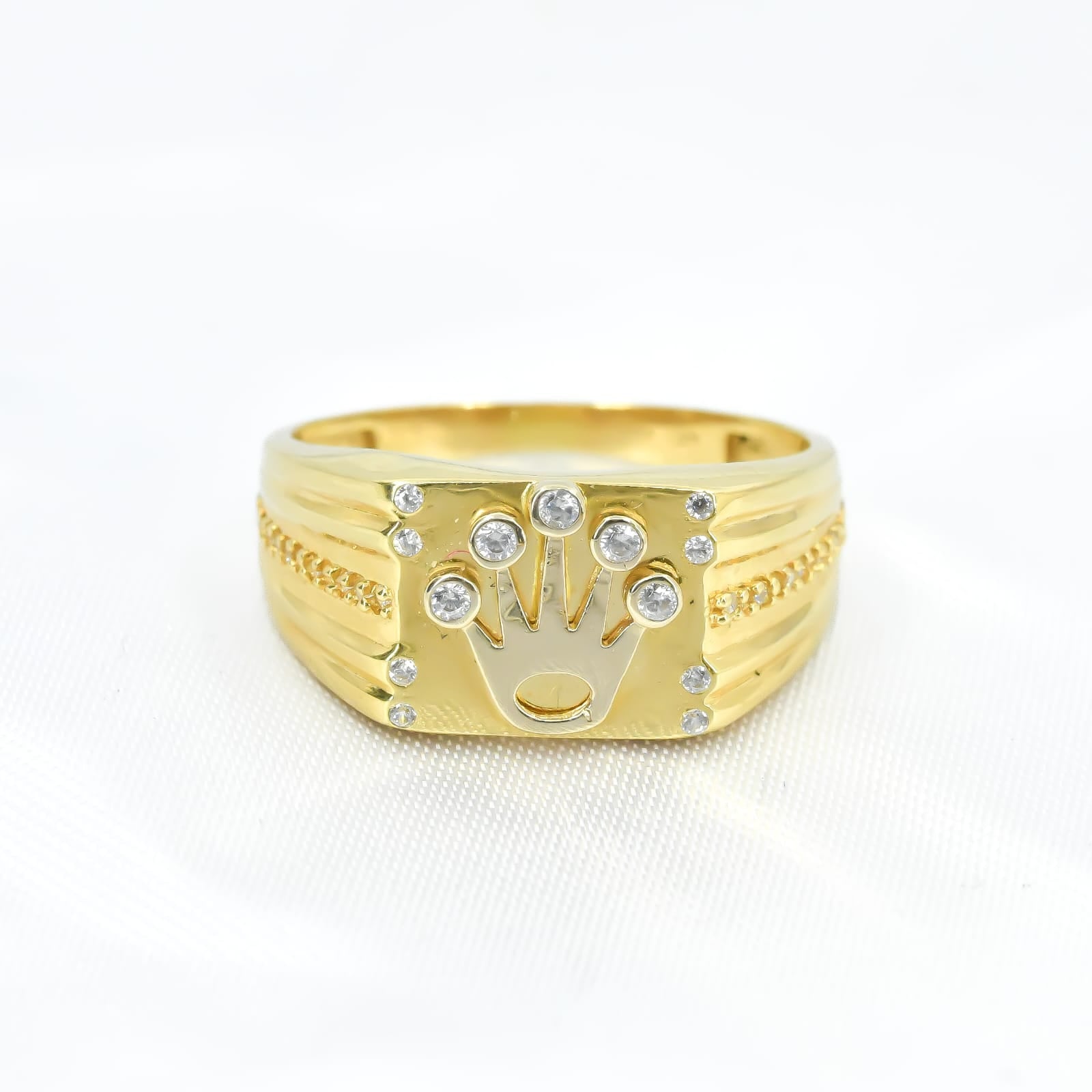 ANILLO CORONA ORO 18K TALLA 10