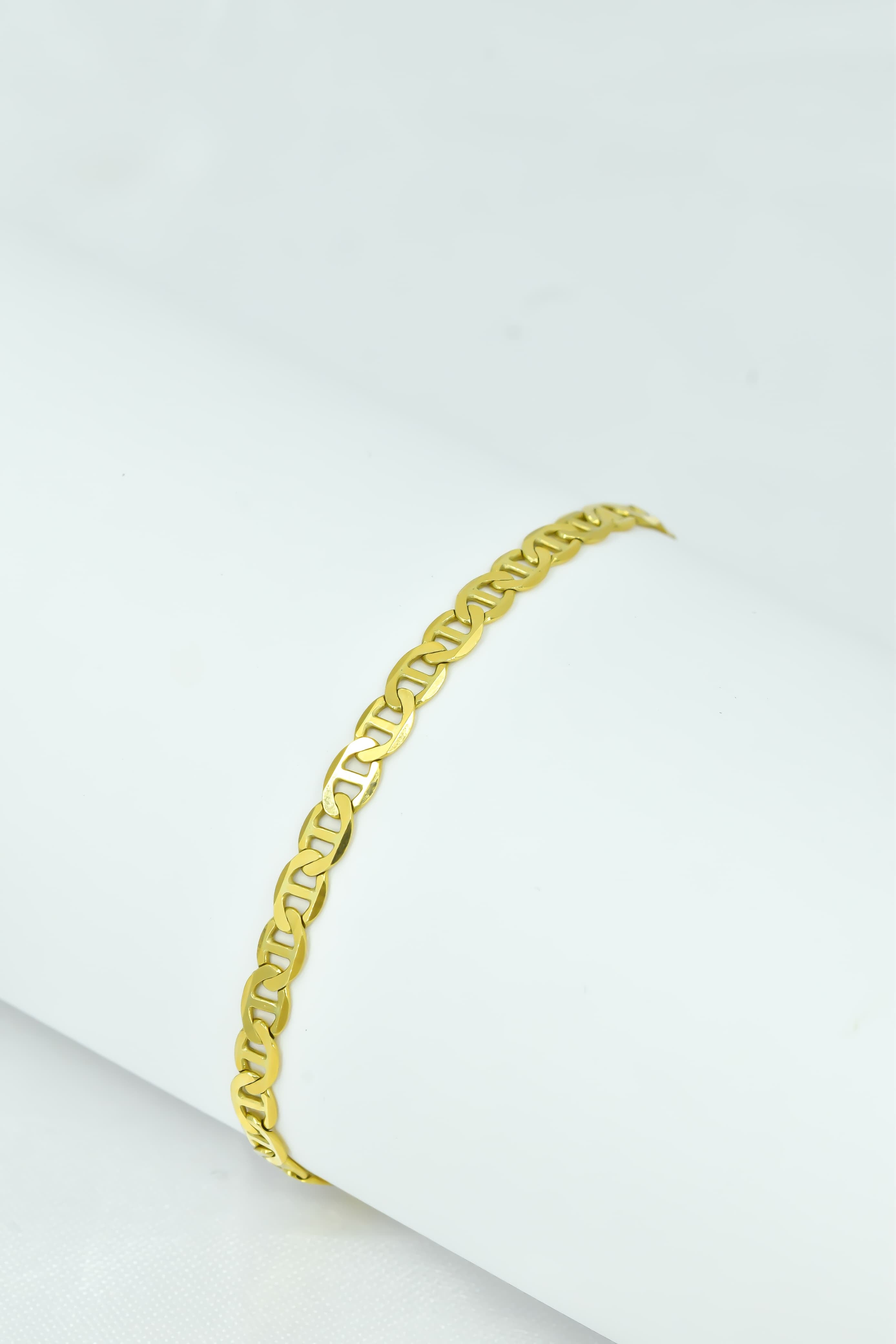 PULSERA T. PLANO ORO 18K X 21CM X 2MM