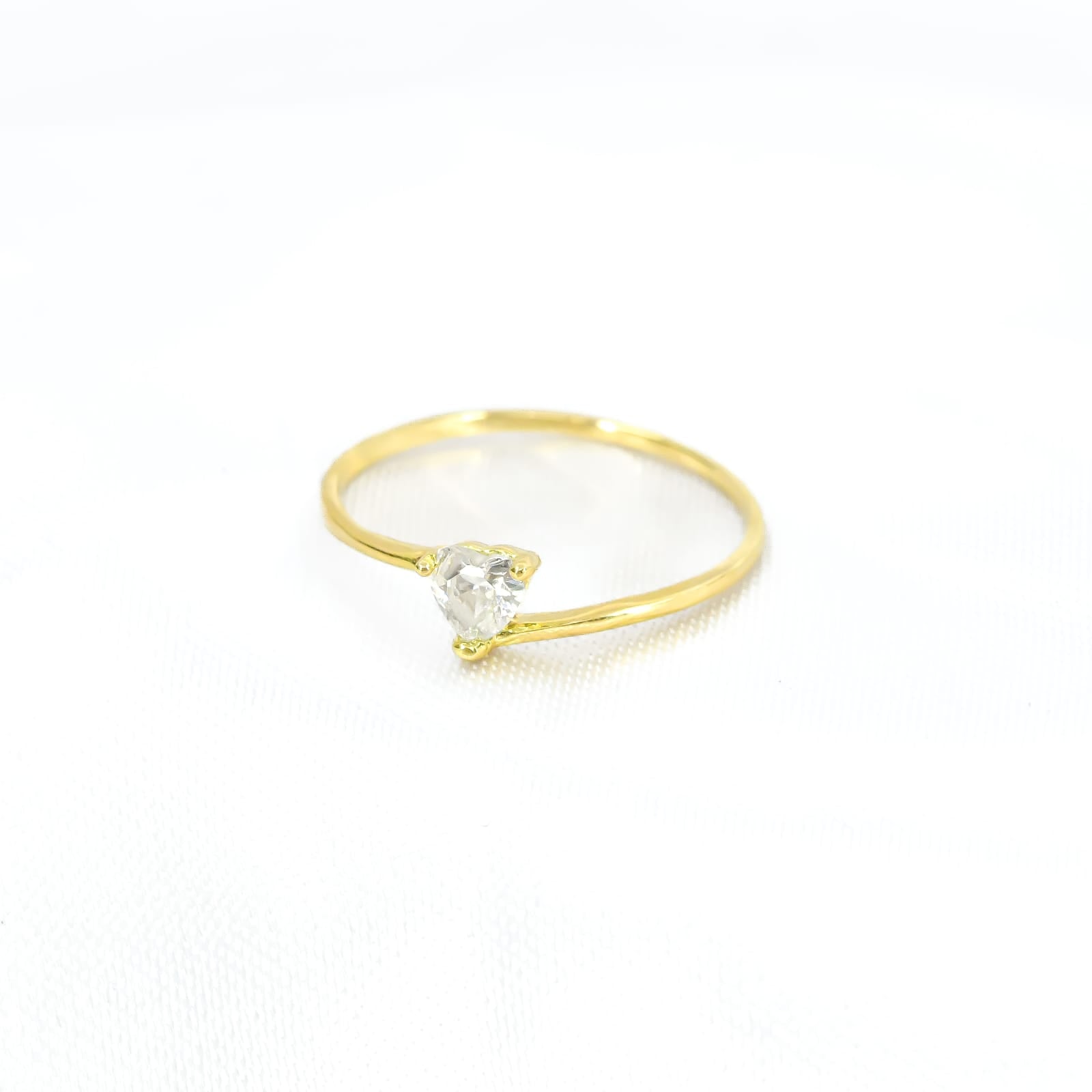 ANILLO CON ZIRCON ORO 18K TALLA 6 1/2