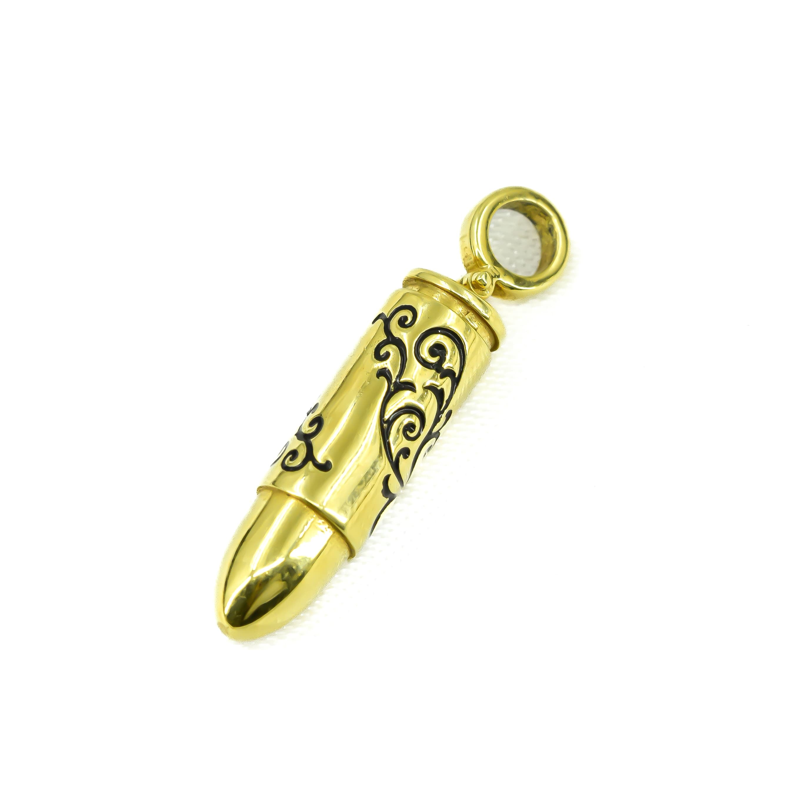 DIJE DE BALA ORO 18K X 3CM