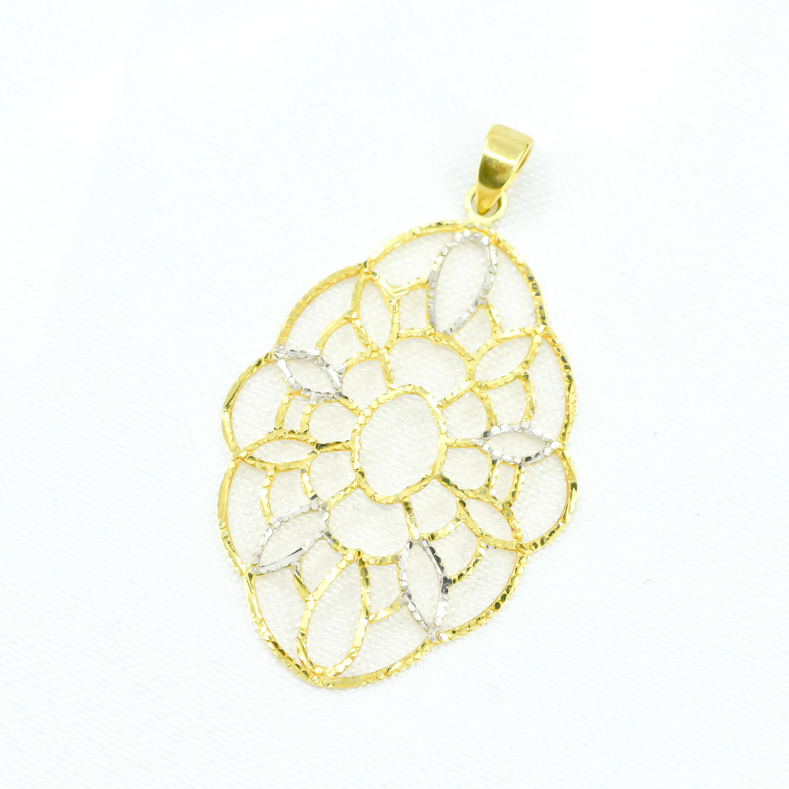 DIJE FLOR ORO 18K X 4CM