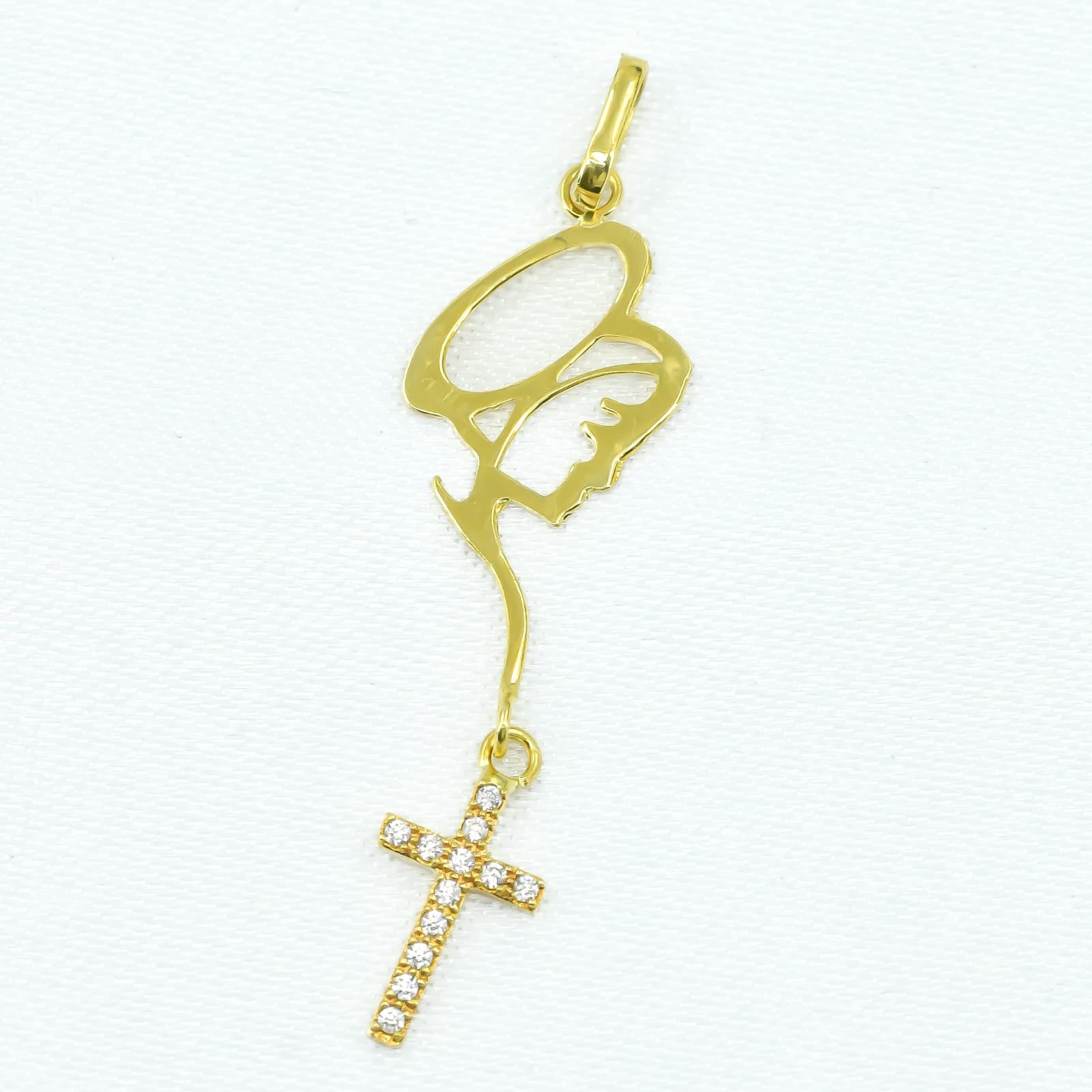 DIJE VIRGEN ORO 18K X 4CM