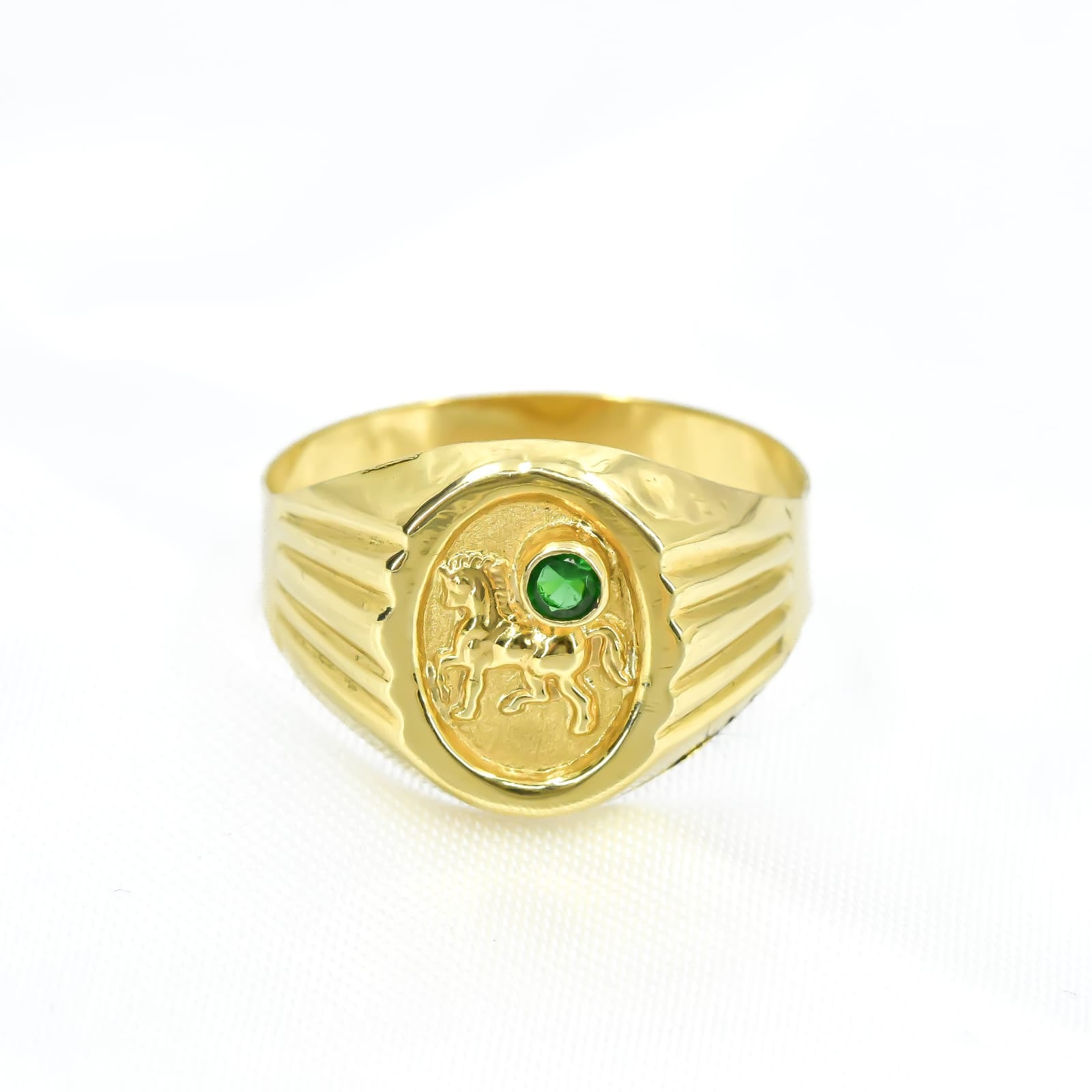 ANILLO CABALLO ORO 18K TALLA 10