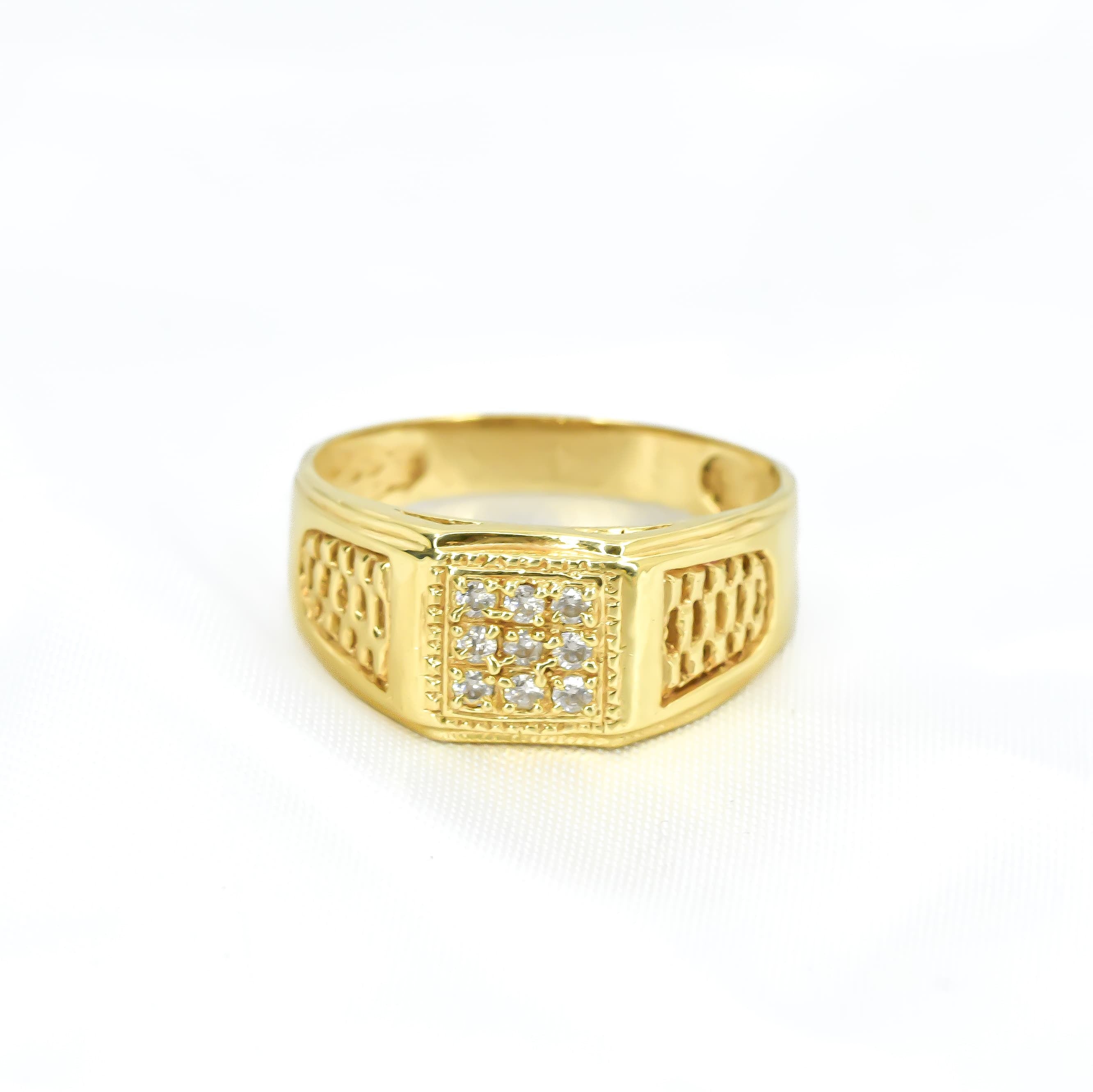 ANILLO 9 PUNTOS ORO 18K TALLA 11 3/4