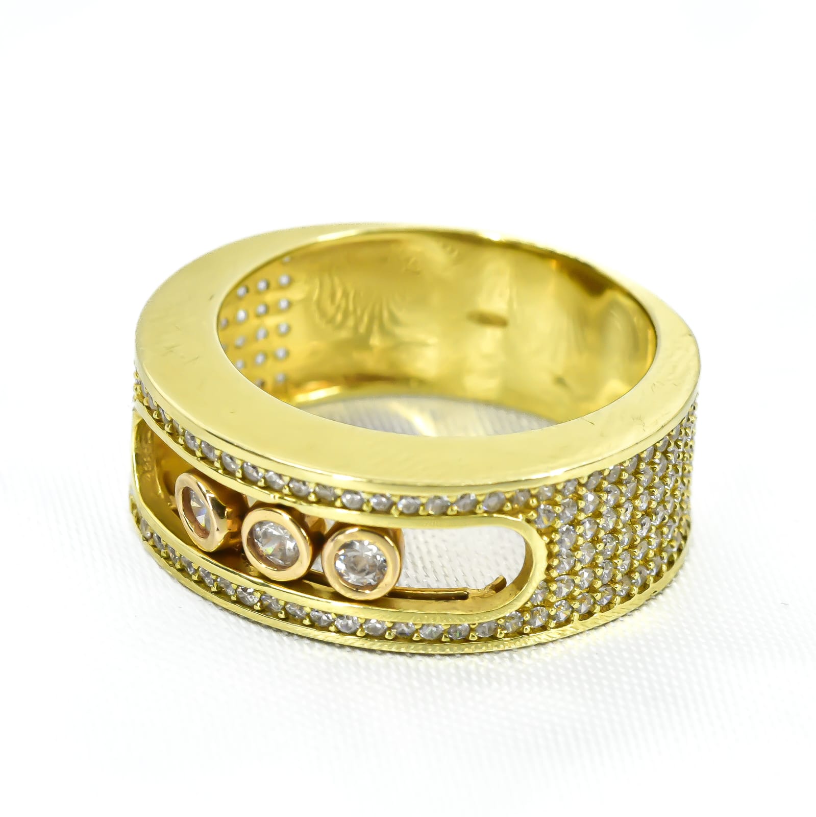 ANILLO FASHION CON ZIRCONES MOVILES TALLA 7