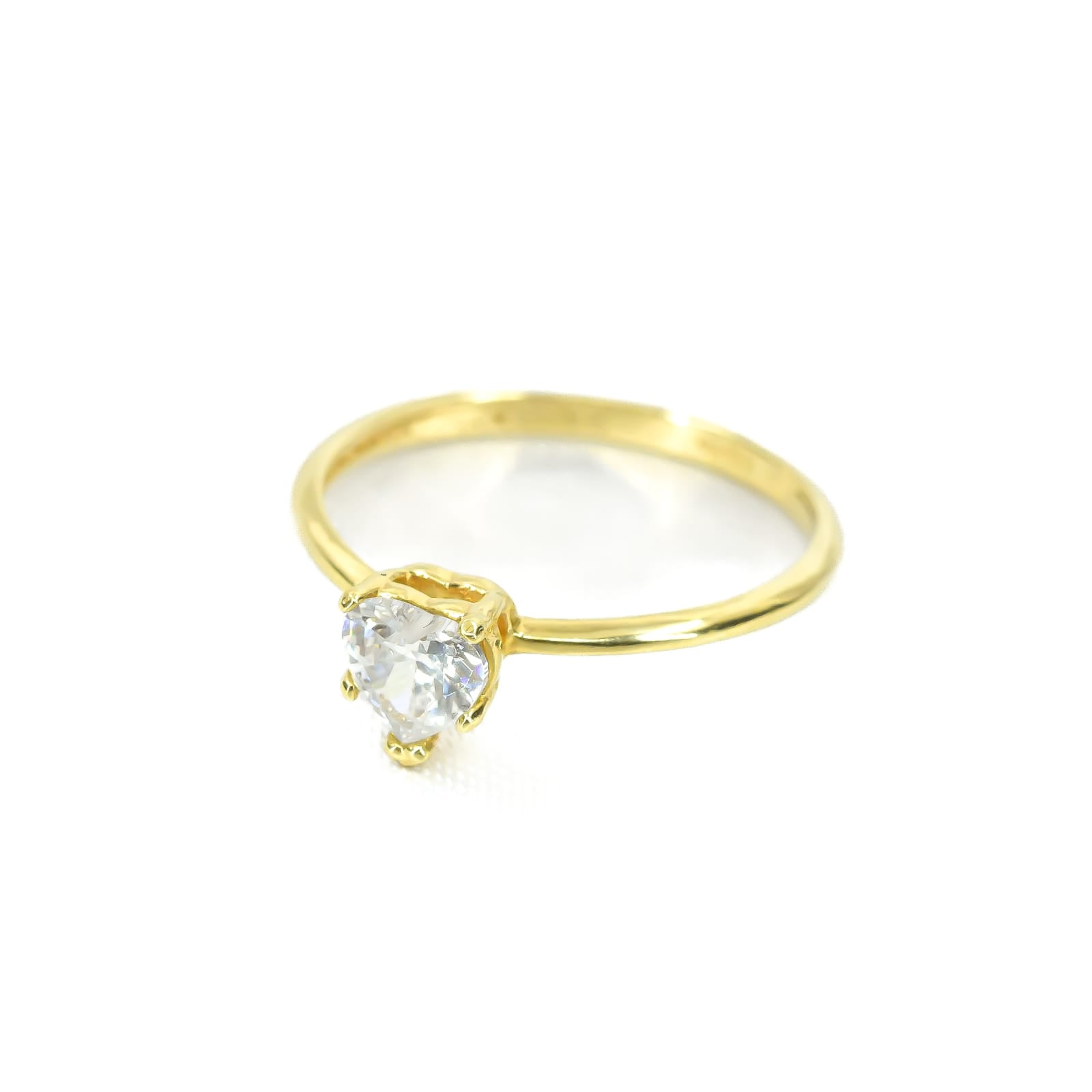 ANILLO CON ZIRCON ORO 18K TALLA 7