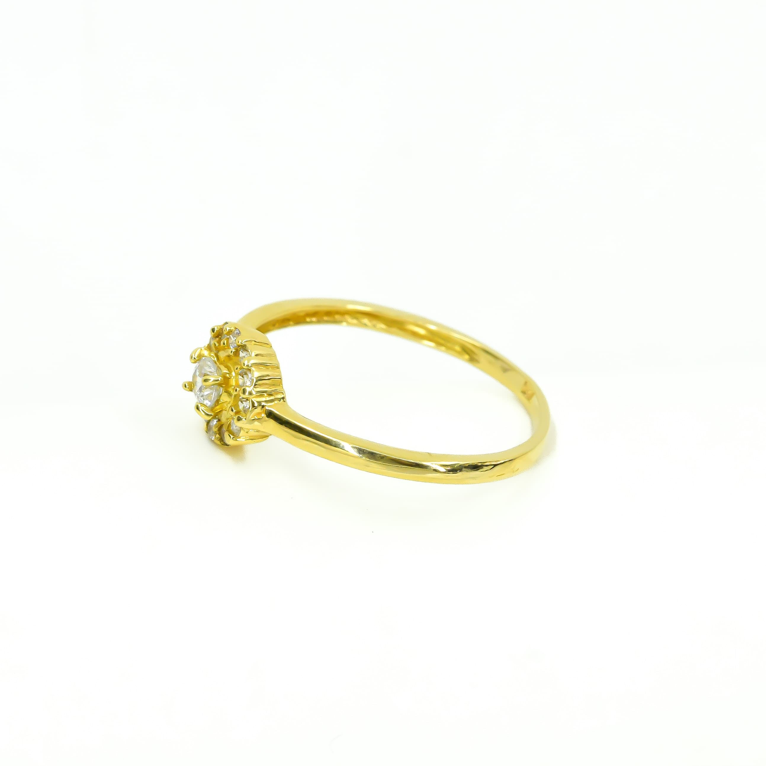 ANILLO PROMESA ORO 18K TALLA 7