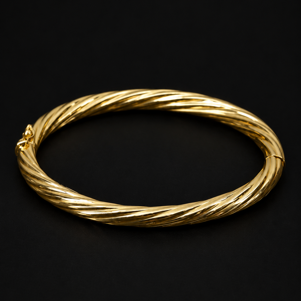 PULSO ORO 18K MUJER ENTORCHADO 19CM 5.3MM