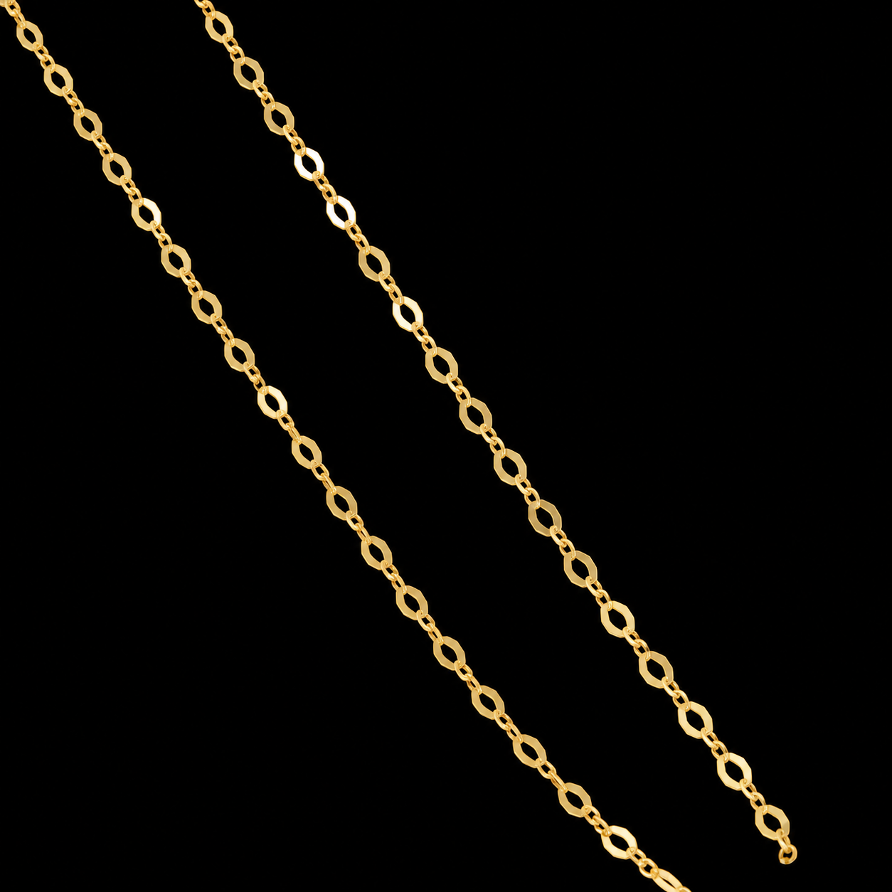 CADENA ORO 18K T. FORZATINA MUJER 40CM  1MM