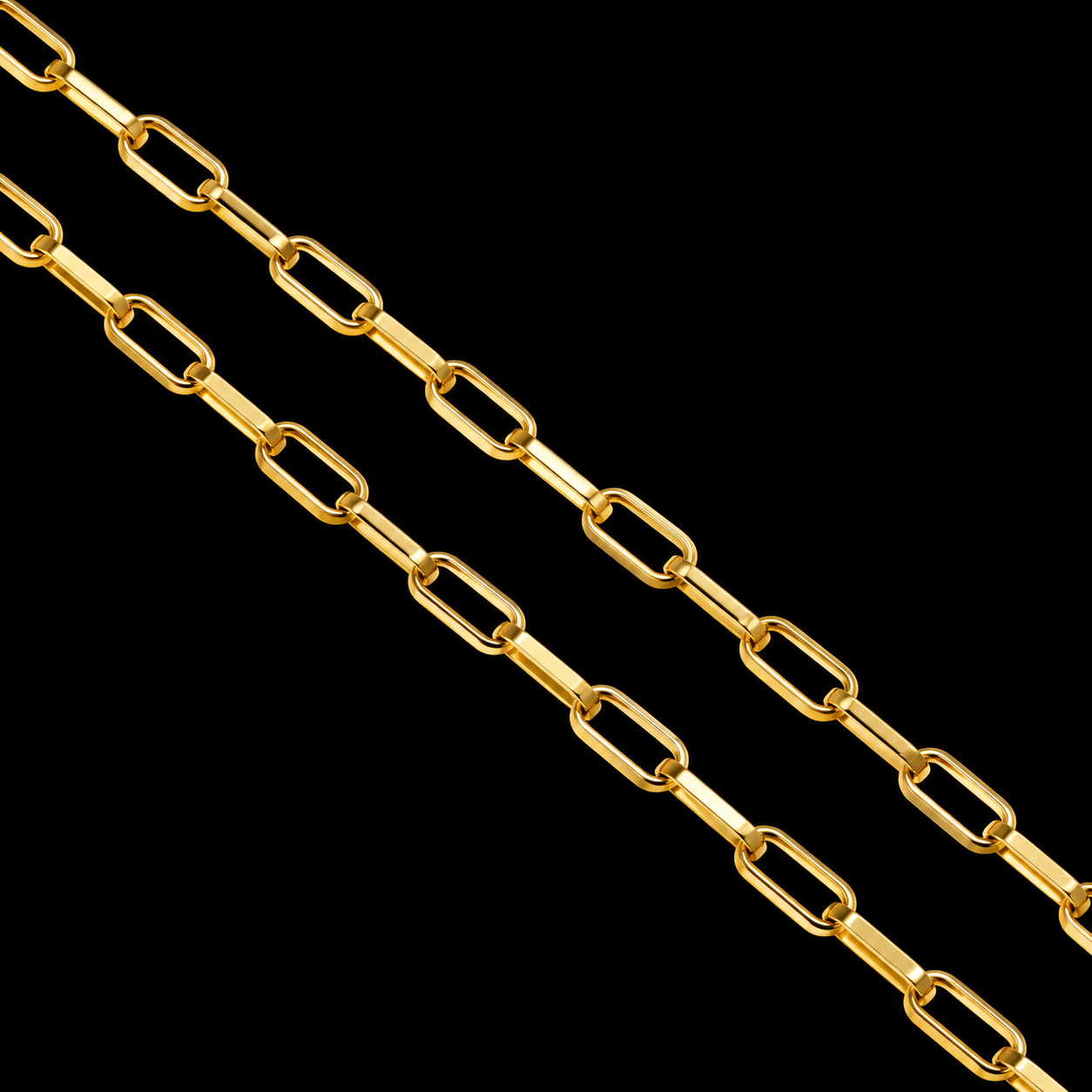CADENA ORO 18K T. PAPER CLIP MUJER  45CM  2MM
