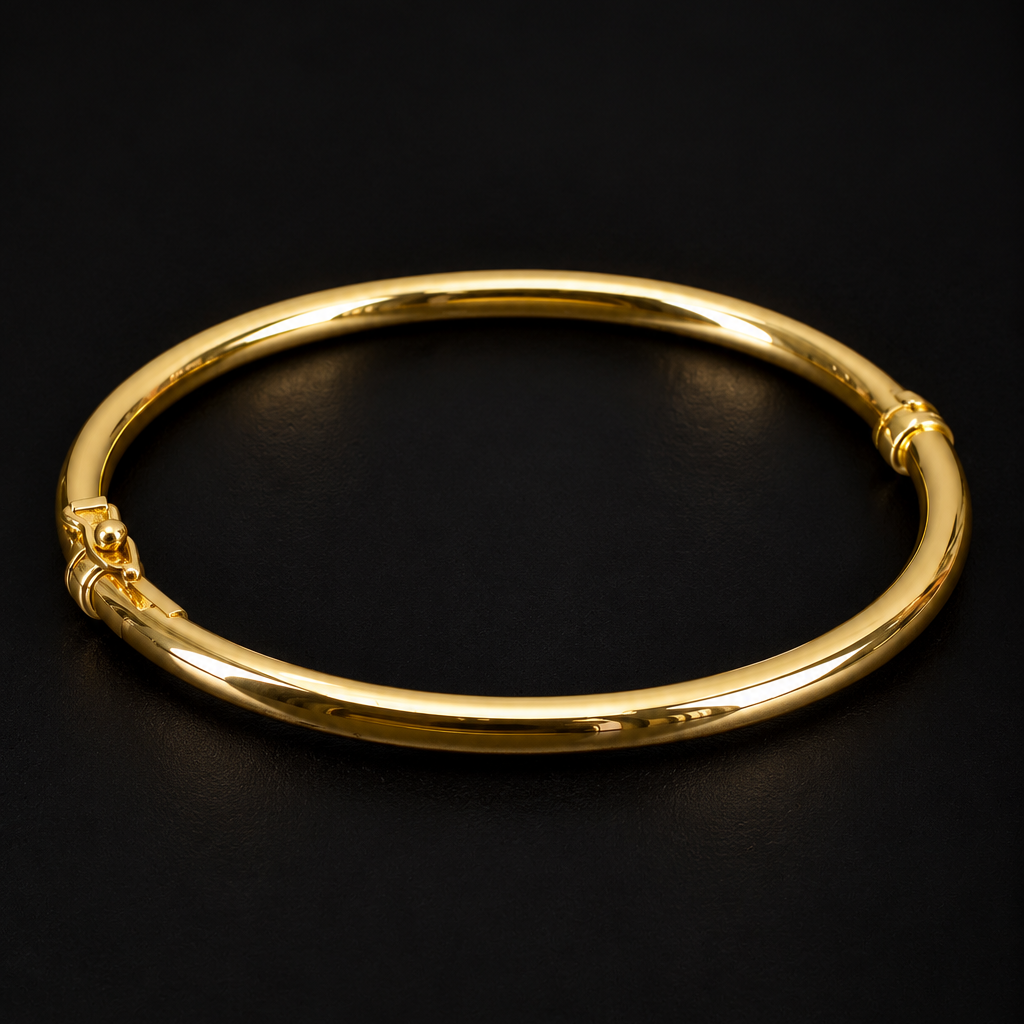 PULSO ORO 18K MUJER LISO 19CM 4.9MM