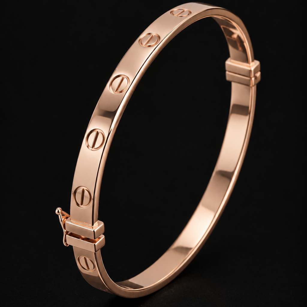 PULSERA ORO 18K ORO ROSADO UNISEX 19CM 6MM
